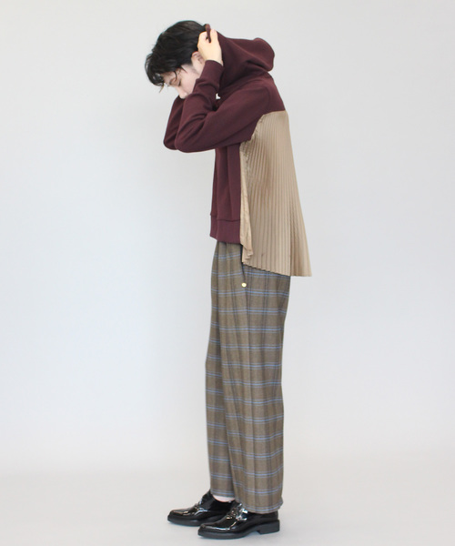 Terre テル その他パンツ セール In マルシャル Store ティテ インザ ストア のファッション The In Marechal マルシャル チェックウエストギャザーワイドパンツ その他パンツ Tite