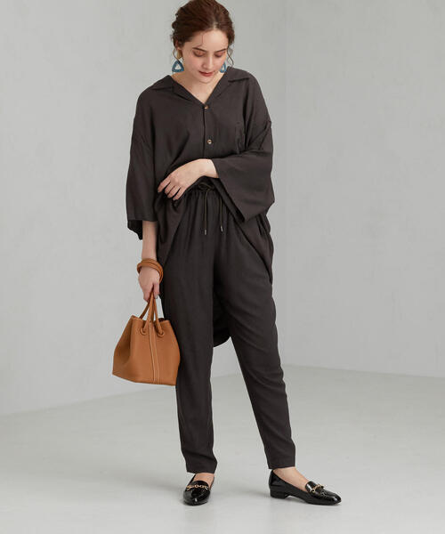 Jams（ジャムス）の「[Jams/ジャムス] ★FM リラックス パンツ（その他パンツ・レディース・ダークブラウン/ネイビー・SMALL）」の12枚目の写真