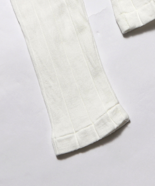 YOUNG&OLSEN The DRYGOODS STORE（ヤングアンドオルセン）の「YOUNG & OLSEN/ヤングアンドオルセン BROAD RIB BACKLACE LS（Tシャツ/カットソー・レディース・ホワイト/ブラック/ベージュ/オレンジ/ライトオリーブ・1/2）」の9枚目の写真