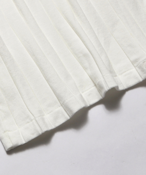 YOUNG&OLSEN The DRYGOODS STORE（ヤングアンドオルセン）の「YOUNG & OLSEN/ヤングアンドオルセン BROAD RIB BACKLACE LS（Tシャツ/カットソー・レディース・ホワイト/ブラック/ベージュ/オレンジ/ライトオリーブ・1/2）」の10枚目の写真