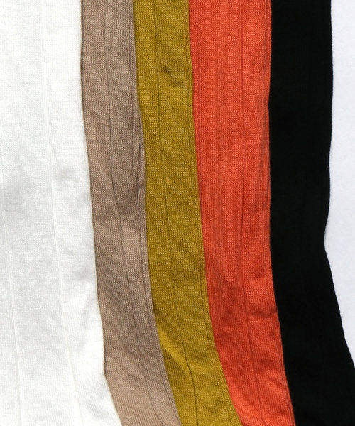 YOUNG&OLSEN The DRYGOODS STORE（ヤングアンドオルセン）の「YOUNG & OLSEN/ヤングアンドオルセン BROAD RIB BACKLACE LS（Tシャツ/カットソー・レディース・ホワイト/ブラック/ベージュ/オレンジ/ライトオリーブ・1/2）」の17枚目の写真