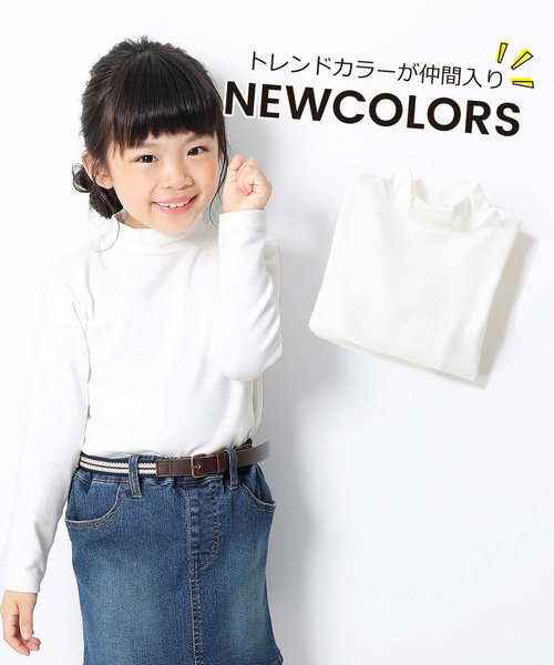 devirock(デビロック)の「厚手ハイネック長袖Tシャツ(Tシャツ/カットソー・キッズ・オフホワイト/ブラック/ヘザーチャコール・100cm/110cm/120cm/130cm/140cm/150cm/160cm)」の9枚目の写真