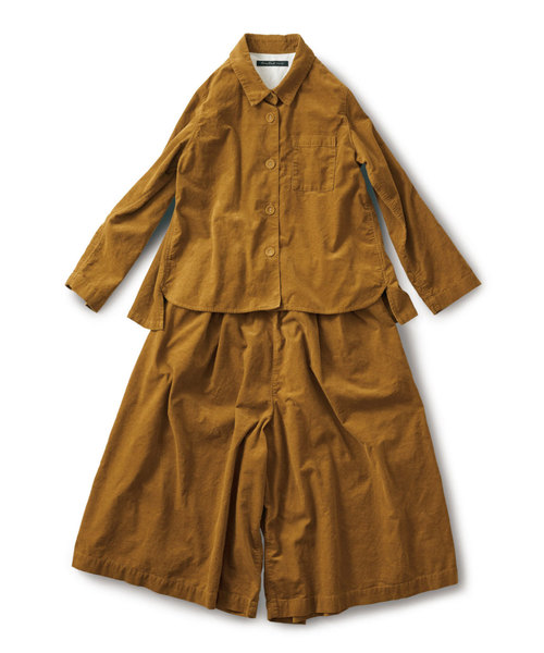 Sunny clouds(サニークラウズ)の「サニークラウズ コーデュロイのセットアップセット〈レディース〉(ワンピース・レディース・マスタード・NM/MEDIUM/LARGE/X-LARGE/XX-LARGE)」の15枚目の写真