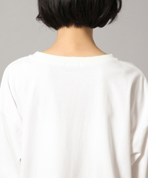 LOWRYS FARM(ローリーズファーム)の「ロングスリットロングスリーブ 853969(Tシャツ/カットソー・レディース・ホワイト/ブラック/ベージュ/ミント・FREE)」の10枚目の写真