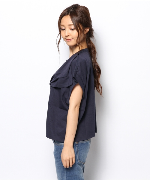 BEAMS BOY(ビームスボーイ)の「les Briqu’a braque / ビッグリボン TOP(Tシャツ/カットソー・レディース・グレー/ネイビー・ONE SIZE)」の5枚目の写真