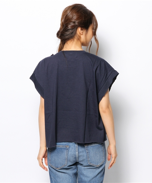 BEAMS BOY(ビームスボーイ)の「les Briqu’a braque / ビッグリボン TOP(Tシャツ/カットソー・レディース・グレー/ネイビー・ONE SIZE)」の6枚目の写真