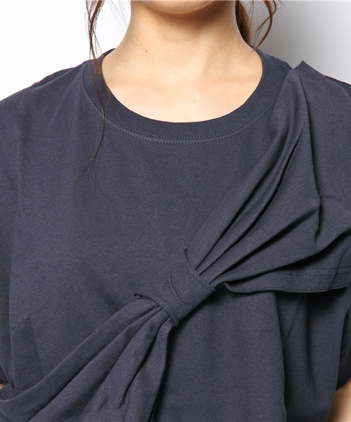 BEAMS BOY(ビームスボーイ)の「les Briqu’a braque / ビッグリボン TOP(Tシャツ/カットソー・レディース・グレー/ネイビー・ONE SIZE)」の7枚目の写真