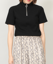 PUNYUS | ハーフZIPリブトップス(Tシャツ/カットソー)