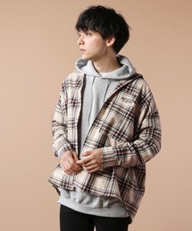 スーパー ビッグ 長袖 チェック ネルシャツ オーバーサイズ シャツジャケット