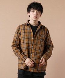 スーパー ビッグ 長袖 チェック ネルシャツ オーバーサイズ シャツジャケット