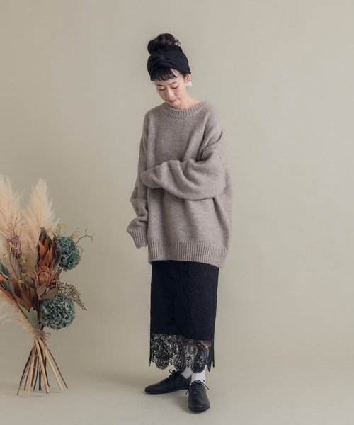 Libra Cue（リブラ キュー）の「Libra ペイズリー柄レーススカート（スカート・レディース・ブラック・MEDIUM/LARGE）」の12枚目の写真