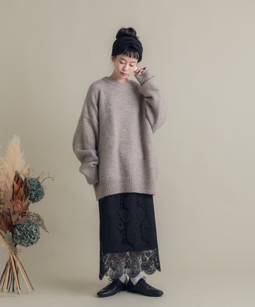 Libra Cue（リブラ キュー）の「Libra ペイズリー柄レーススカート（スカート・レディース・ブラック・MEDIUM/LARGE）」の10枚目の写真