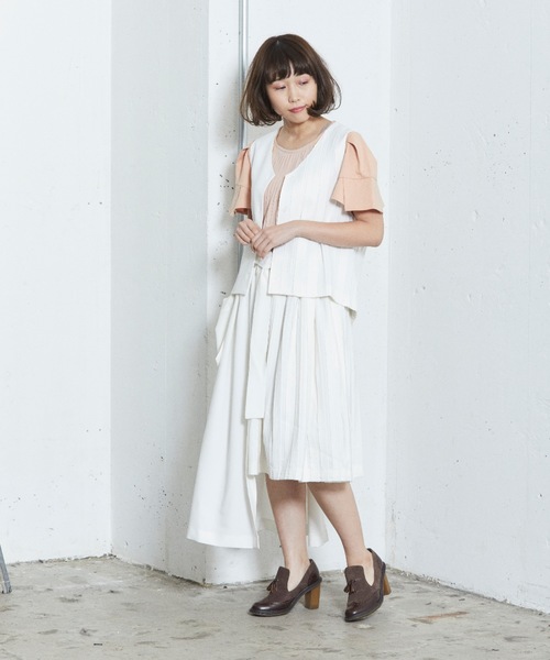 sakishimatokyo（サキシマトーキョー）の「横断歩道のベスト（ベスト・レディース・ホワイト/ベージュ/グレー/グレイッシュベージュ・FREE）」の10枚目の写真