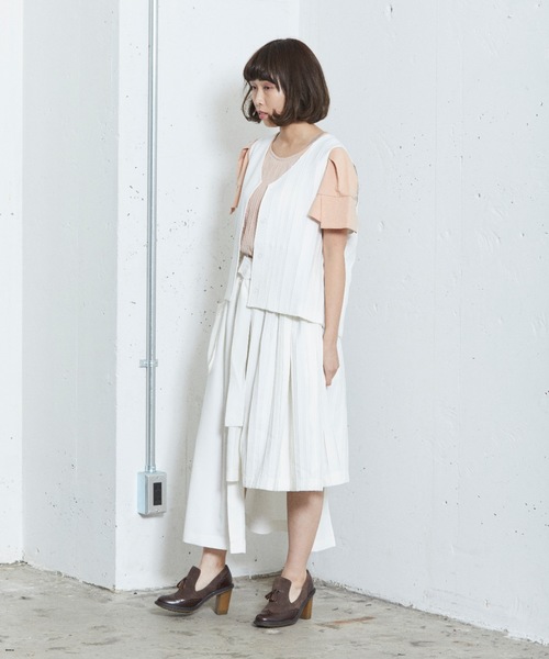 sakishimatokyo（サキシマトーキョー）の「横断歩道のベスト（ベスト・レディース・ホワイト/ベージュ/グレー/グレイッシュベージュ・FREE）」の11枚目の写真