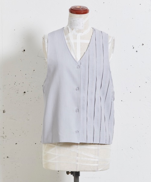 sakishimatokyo（サキシマトーキョー）の「横断歩道のベスト（ベスト・レディース・ホワイト/ベージュ/グレー/グレイッシュベージュ・FREE）」の16枚目の写真