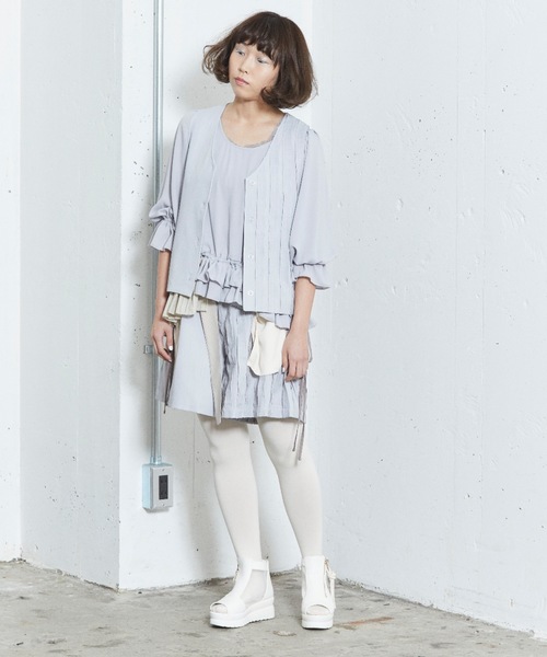 sakishimatokyo（サキシマトーキョー）の「横断歩道のベスト（ベスト・レディース・ホワイト/ベージュ/グレー/グレイッシュベージュ・FREE）」の22枚目の写真