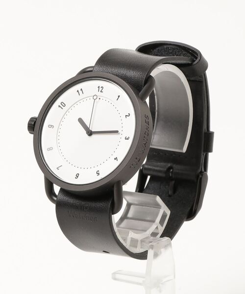 TID　Watches　（ティッド　ウォッチ　）の「TID WATCHES / "No.1 - LEATHER WRISTBAND" リストウォッチ 40mm（アナログ腕時計・メンズ・ブラック/ホワイト・FREE）」の3枚目の写真