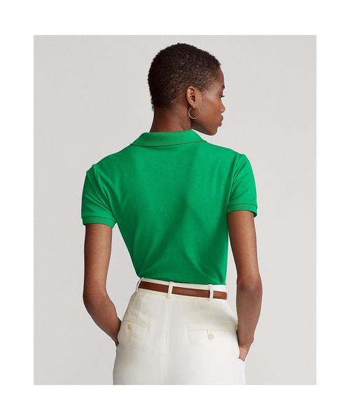 POLO RALPH LAUREN(ポロ ラルフ ローレン)の「スリム フィット ストレッチ ポロシャツ(ポロシャツ・レディース・グリーン・X-SMALL/X-LARGE/LARGE/MEDIUM/SMALL)」の5枚目の写真