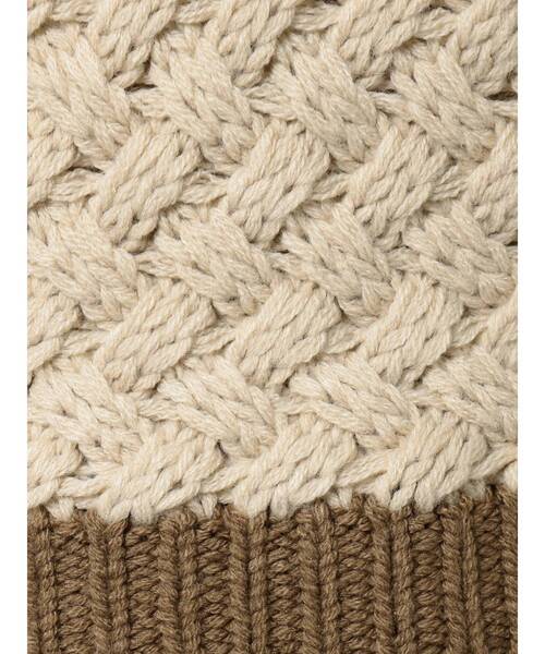 RESEXXY（リゼクシー）の「配色ニットトップス（ニット/セーター・レディース・ベージュ/オフホワイト/ワイン・FREE）」の10枚目の写真