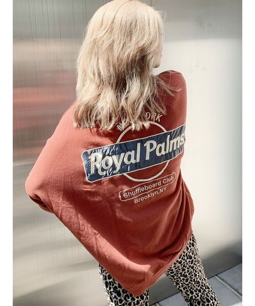 GYDA(ジェイダ)の「RoyalPalmsスウェットドルマンTOPS(スウェット・レディース・ベージュ/ネイビー/オフホワイト/カーキ/ピンク/オレンジ/マスタード・FREE)」の17枚目の写真