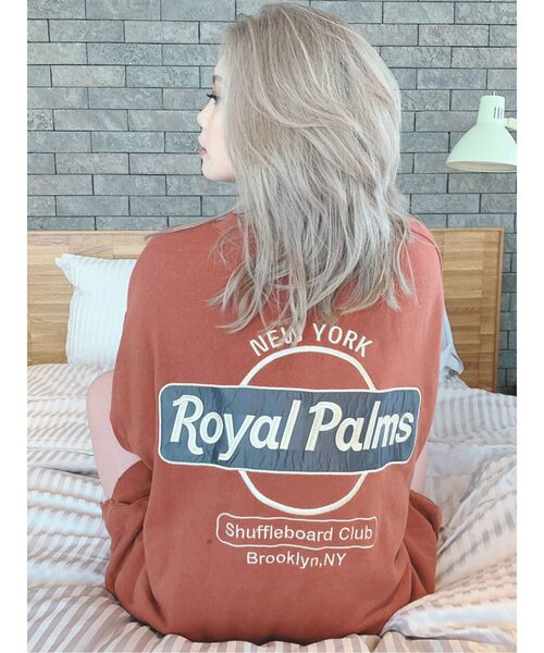 GYDA(ジェイダ)の「RoyalPalmsスウェットドルマンTOPS(スウェット・レディース・ベージュ/ネイビー/オフホワイト/カーキ/ピンク/オレンジ/マスタード・FREE)」の19枚目の写真