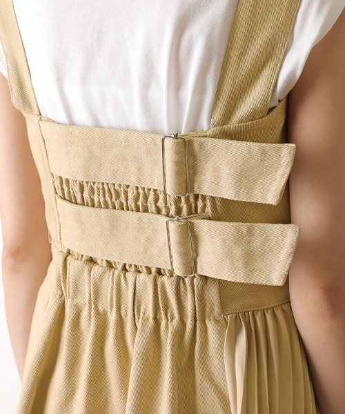 RANDA（ランダ）の「プリーツコルセットワンピース（ワンピース・レディース・ベージュ/インディゴブルー/クリーム・1/0）」の9枚目の写真