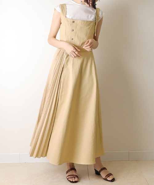 RANDA（ランダ）の「プリーツコルセットワンピース（ワンピース・レディース・ベージュ/インディゴブルー/クリーム・1/0）」の19枚目の写真