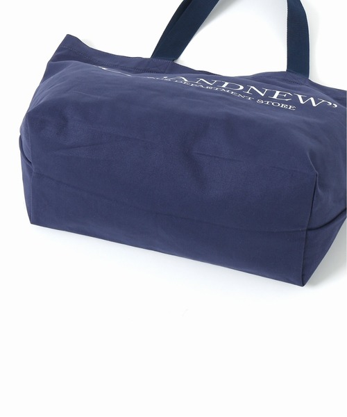 417 EDIFICE（フォーワンセブンエディフィス）の「【ユニセックス】【 FAMOUS DEPARTMENT STORE】 ロゴトートバッグ（トートバッグ・メンズ・パープル/ネイビー/イエロー/アイボリー・FREE）」の11枚目の写真