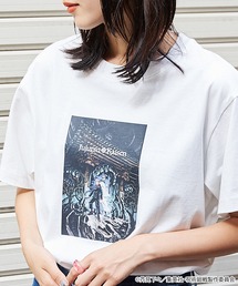 【呪術廻戦】コラボ オーバーサイズカットソー/転写アニメプリント&ロゴ刺繍
