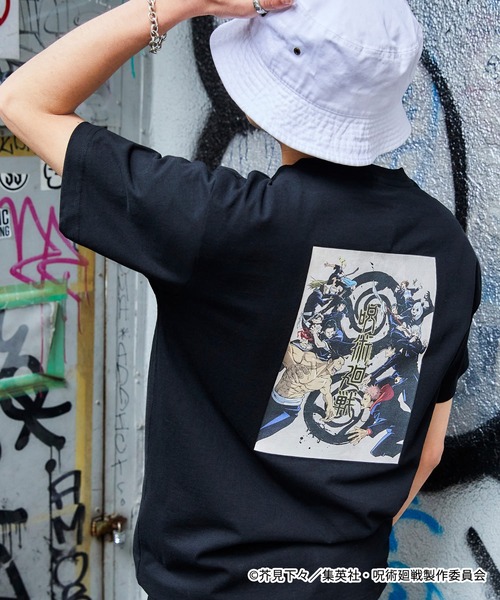 呪術廻戦（ジュジュツカイセン）の「【呪術廻戦】コラボ オーバーサイズカットソー/転写アニメプリント＆ロゴ刺繍（Tシャツ/カットソー・メンズ・ホワイト/ブラック/ホワイト系その他/ブラック系その他/ベージュ系その他/グレイッシュベージュ/ブラック系その他4/ブラック系その他5/ブラック系その他7/ホワイト系その他6/ブラック系その他2/ホワイト系その他3/その他5/その他6/その他3/その他8/その他10/その他1/その他11/その他2/その他4/その他/その他7/その他9/ブラック系その他3/ブラック系その他6/ホワイト系その他5/ホワイト系その他7/ホワイト系その他2/ホワイト系その他4・S/M/L/XL）」の15枚目の写真