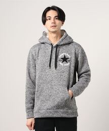CONVERSE（コンバース）の「CONVERSE◆ニットフリーススウェットトレーナーパーカー/パッチロゴ/スニーカーワッペン（パーカー・メンズ）」