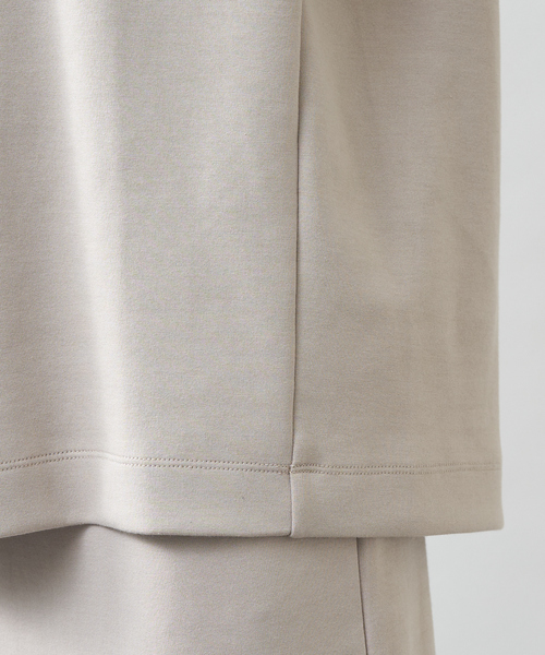 collex（コレックス）の「ダンボールニットボートネックプルオーバー（スウェット・レディース・チャコールグレー/ベージュ・フリー）」の9枚目の写真