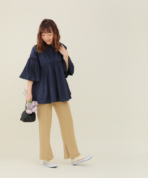 sakishimatokyo(サキシマトーキョー)の「【ZOZO限定】サキシマamp「ルーズギャザーボリューム袖デザインブラウス」(シャツ/ブラウス・レディース・ホワイト/ネイビー/ブラック・FREE)」の14枚目の写真