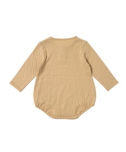 【セール】Hoppetta plus guri オーガニックコットンスタイ付き長袖ボディ（ロンパース）｜Hoppetta（ホッペッタ）