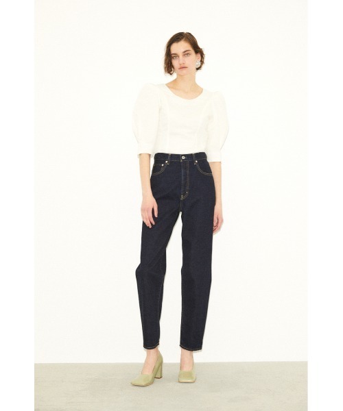 THROW by SLY（スローバイスライ）の「THROW LINEN MIX PUFF TOP リネン ミックス パフ トップス（シャツ/ブラウス・レディース・オフホワイト/ブラック/グリーン・FREE）」の8枚目の写真