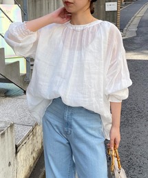 COLLAGE GALLARDAGALANTE | 3WAYシアーリネンブラウス/WEB限定(シャツ/ブラウス)