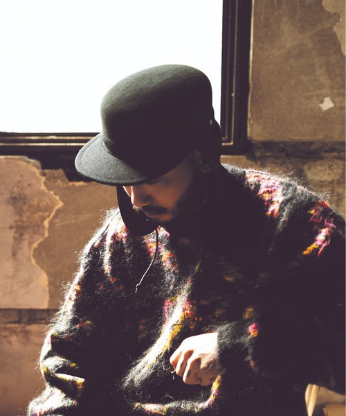 HUNTISM（ハンティズム）の「HUNTISM ハンティズム / Kepi ケピ帽（ドゴール帽） / htm213006（キャップ・メンズ・ブラック・ONE SIZE）」の6枚目の写真