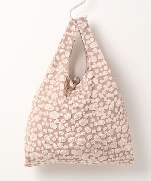 Te chichi（テチチ）の「フクレジャカードバック小（エコバッグ/サブバッグ・レディース・ブラック/ベージュ・ﾌﾘ-）」の4枚目の写真