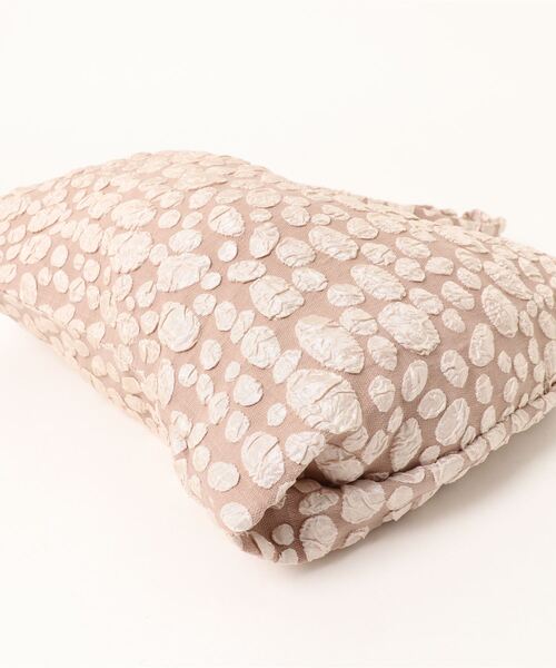 Te chichi（テチチ）の「フクレジャカードバック小（エコバッグ/サブバッグ・レディース・ブラック/ベージュ・ﾌﾘ-）」の6枚目の写真