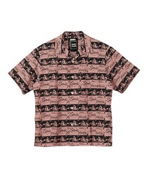HYSTERIC GLAMOUR | SONIC YOUTH/UG PATTERN柄 オープンカラーシャツ(シャツ/ブラウス)