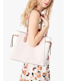 ★memo★kate spade ノットラージ　　トートバッグ ノット カラーブロック ぺブル レザー ラージ トート | トートバッグ