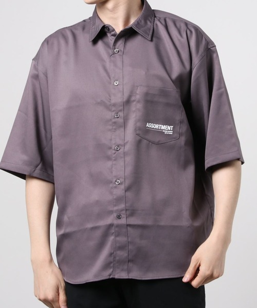 WEGO（ウィゴー）の「WEGO/グラフィックアートビッグシルエット半袖シャツ（シャツ/ブラウス・メンズ・ブラック/パープル/グレー/グリーン・MEDIUM/LARGE）」の5枚目の写真