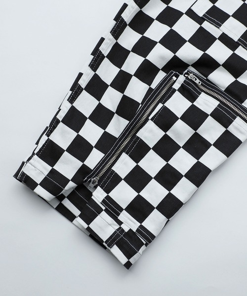 ★エックスガール【S】スケーターツイル フライト オーバーオール 白黒 r432 ☆エックスガール【S】スケーターツイル フライト