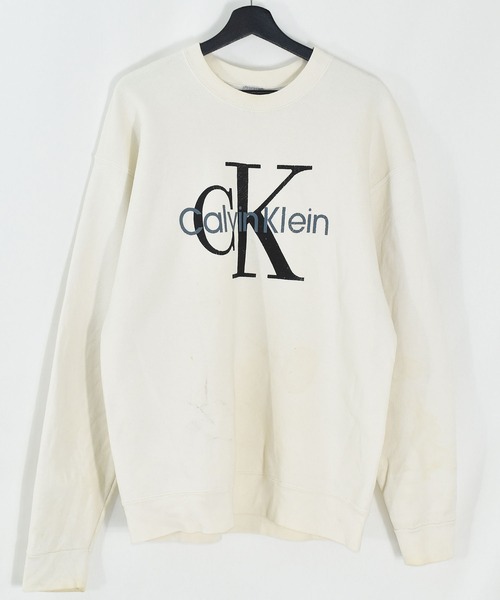 【ヴィンテージ古着】Calvin Klein/カルヴァンクライン ロゴ クルーネックスウェット USA製