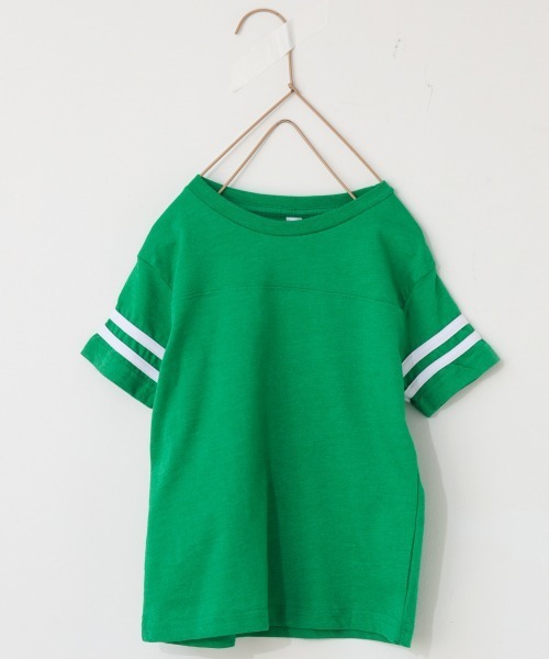 LOWRYS FARM（ローリーズファーム）の「ＲＡＢＢＩＴフットボールＴ　945566（Tシャツ/カットソー・キッズ・レッド/オフホワイト/グリーン・110cm/100cm）」の6枚目の写真