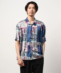 Revo.（レボ）の「マルチペイズリーパターンオープンカラーシャツ（シャツ/ブラウス・メンズ）」