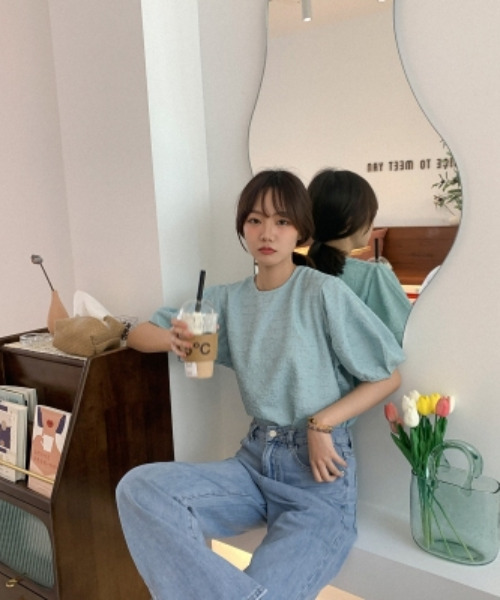 emi+(エミプラス)の「ボリュームスリーブブラウス(シャツ/ブラウス・レディース・ホワイト/イエロー/ブルー・FREE)」の18枚目の写真