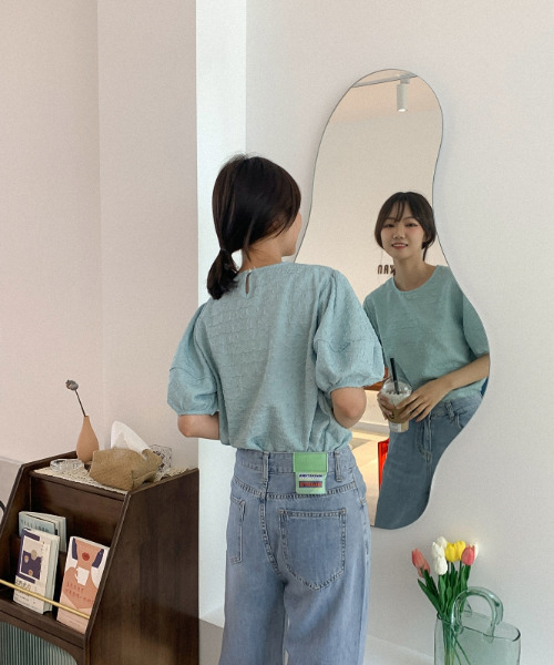 emi+(エミプラス)の「ボリュームスリーブブラウス(シャツ/ブラウス・レディース・ホワイト/イエロー/ブルー・FREE)」の5枚目の写真