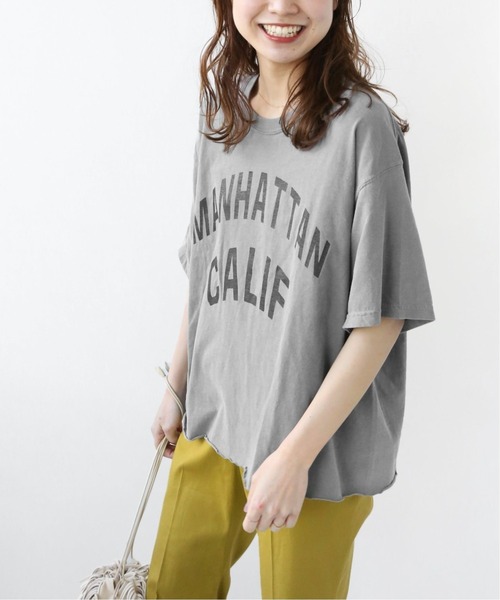 THE DAY ON THE BEACH（ザデイオンザビーチ）の「【THE DAY ON THE BEACH】cut off t-shirts：Tシャツ◆（Tシャツ/カットソー・レディース・ネイビー/ホワイト/グレー/ブラック・FREE）」の3枚目の写真