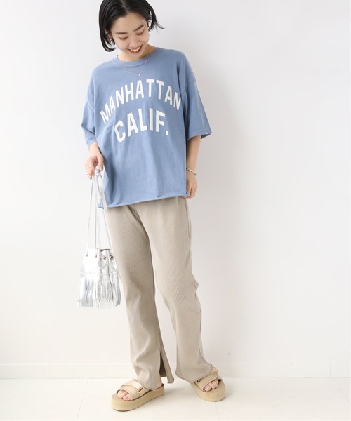 THE DAY ON THE BEACH（ザデイオンザビーチ）の「【THE DAY ON THE BEACH】cut off t-shirts：Tシャツ◆（Tシャツ/カットソー・レディース・ネイビー/ホワイト/グレー/ブラック・FREE）」の19枚目の写真